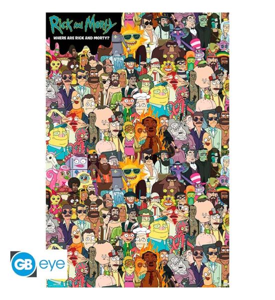 Rick And Morty: Where's Rick Poster (91.5x61cm)