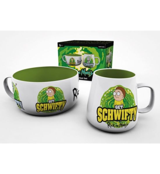 Rick & Morty: Get Schwifty Mug & Bowl Breakfast Set