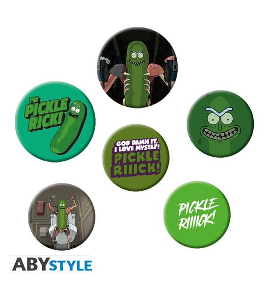 Rick & Morty: Pickle Rick Badge Pack Preorder