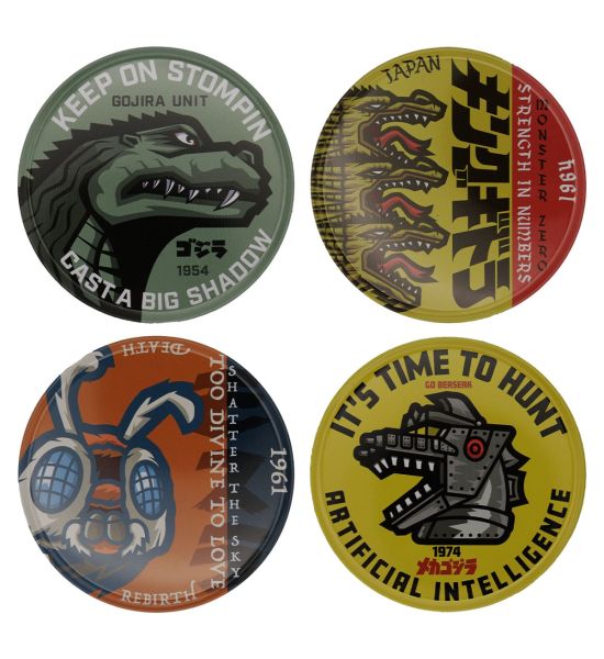 Godzilla: Set of 4 Printed Coasters