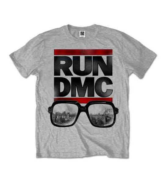 Run DMC: Glasses NYC - Grey T-Shirt