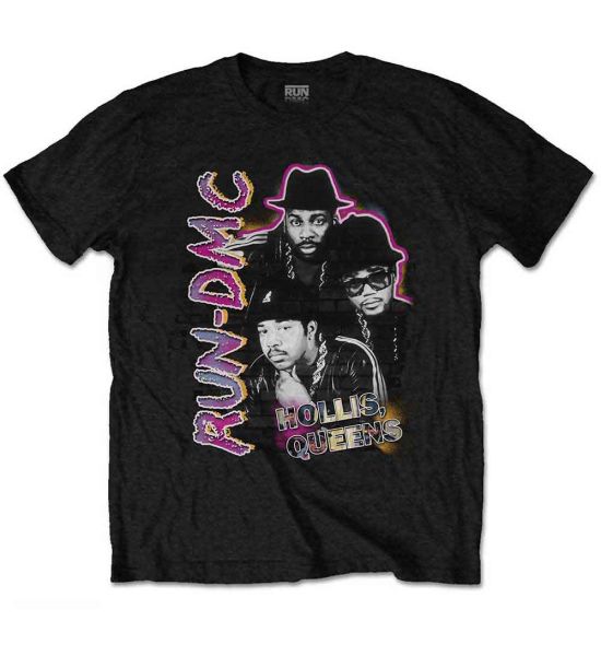 Run DMC: Hollis Queens Homage - Black T-Shirt