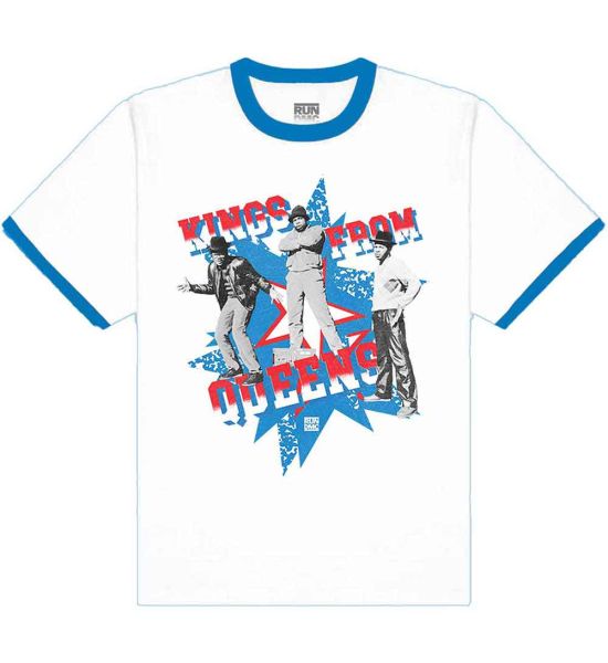 Run DMC: Kings From Queens - Royal Blue & White T-Shirt