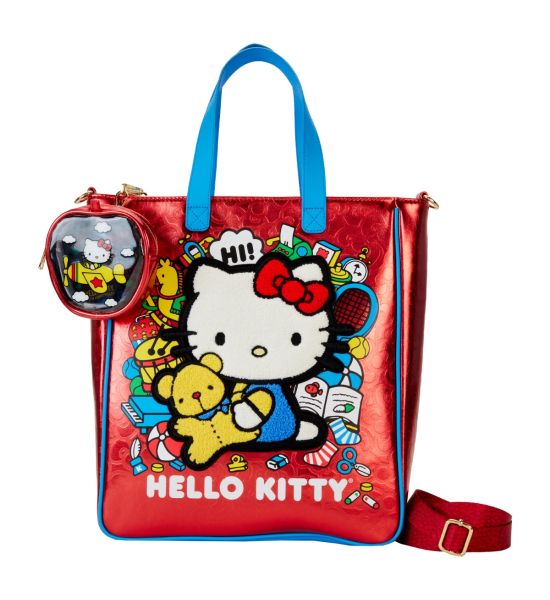 Loungefly: Hello Kitty 50th Anniversary Metallic Tote Bag with Coin Bag