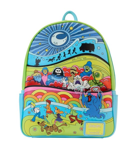 Loungefly Scooby Doo: Psychedelic Monster Chase Glow In The Dark Mini Backpack