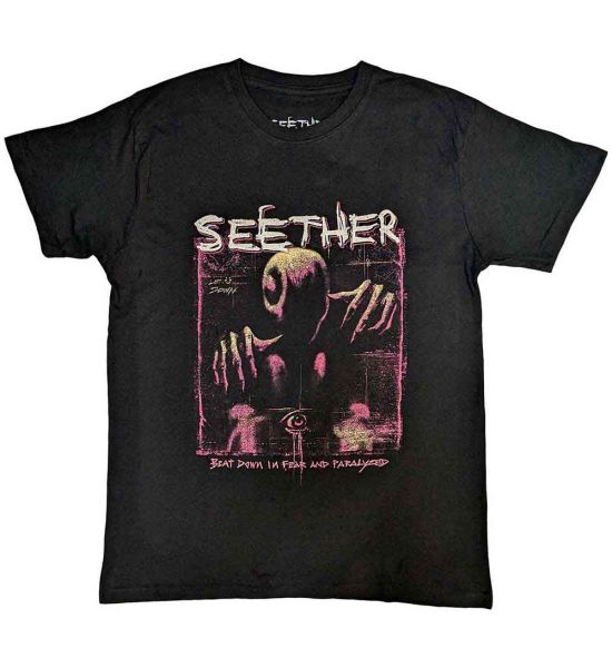 Seether: Beat Down - Black T-Shirt