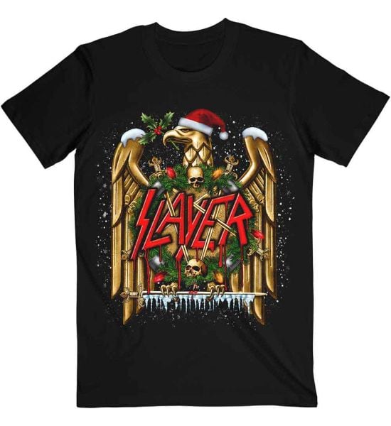 Slayer: Holiday Eagle - Black T-Shirt