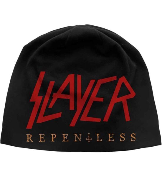 Slayer: Repentless (Discharge Print) - Black Beanie Hat Preorder