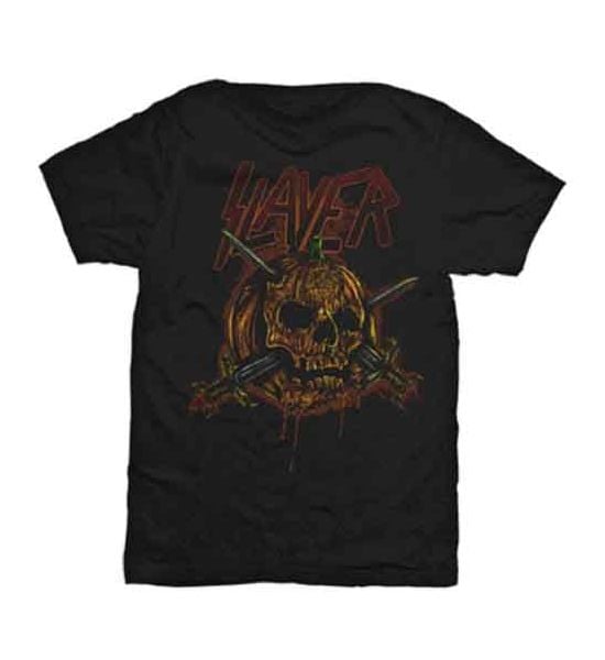 Slayer: Skull Pumpkin - Black T-Shirt