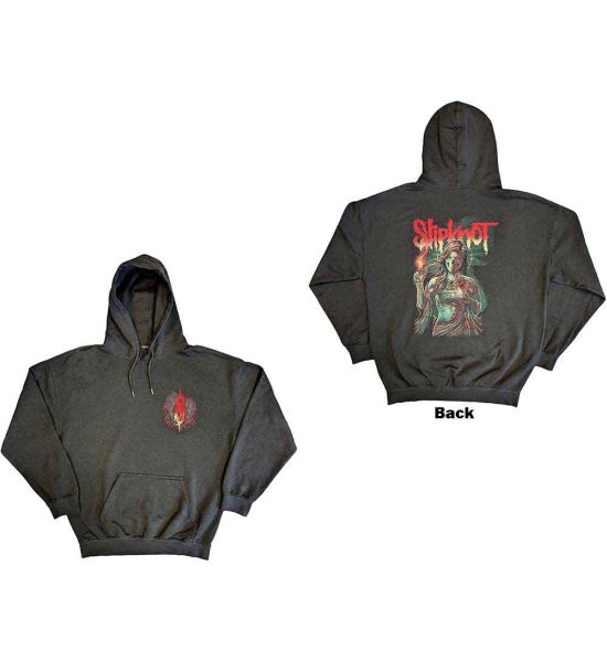 Slipknot: Burn Me Away (Back Print) - Charcoal Grey Pullover Hoodie