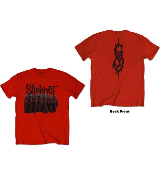 Slipknot: Choir (Back Print) - Red T-Shirt