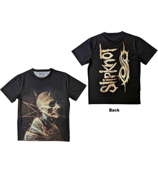 Slipknot: Profile (Back Print, Sublimation Print) - Black T-Shirt