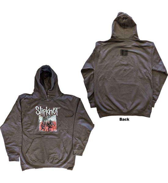 Slipknot: Self-Titled (Back Print) - Grey Pullover Hoodie