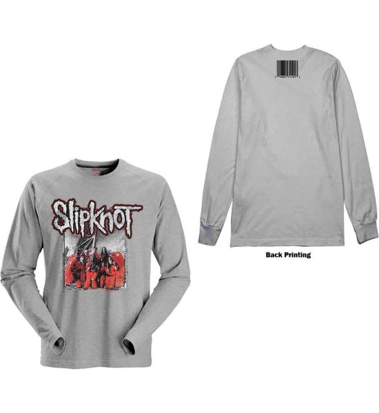 Slipknot: Self-Titled (Back Print) - Grey T-Shirt