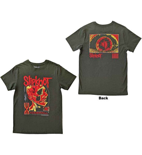 Slipknot: Zombie (Back Print) - Green T-Shirt