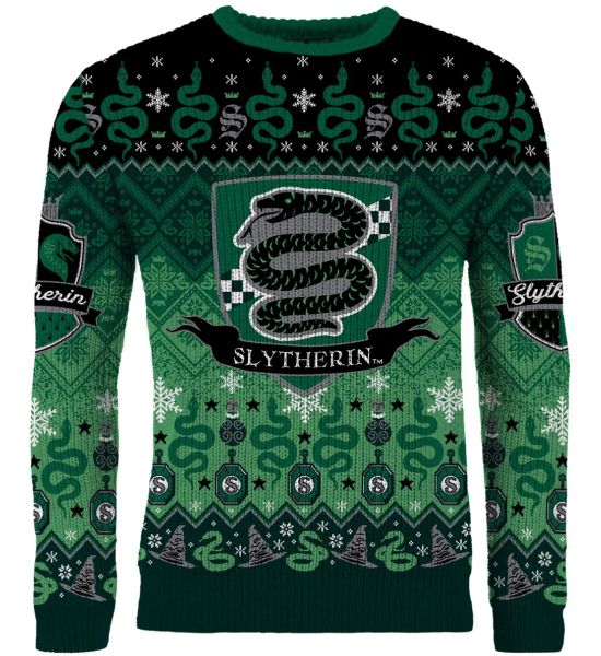 Harry Potter: Slytherin 'Round The Christmas Tree Ugly Christmas Sweater/Jumper