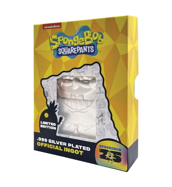 Spongebob Squarepants: 25th Anniversary .999 Silver Plated Ingot