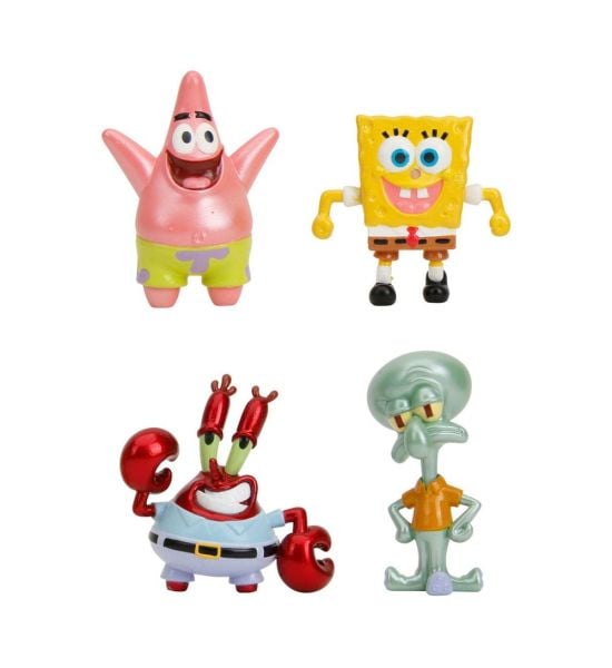 Spongebob Squarepants: Nano Metalfigs Diecast Mini Figures 4-Pack Wave 1 (4cm) Preorder