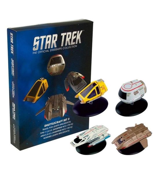 Star Trek: Shuttle Set 3 Starship Diecast Mini Replicas