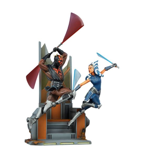 Star Wars: Ahsoka Tano vs Darth Maul Diorama The Clone Wars (51cm) Preorder