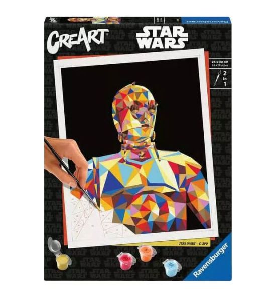 Star Wars: C-3PO CreArt Paint by Numbers Painting Set (24cm x 30cm)