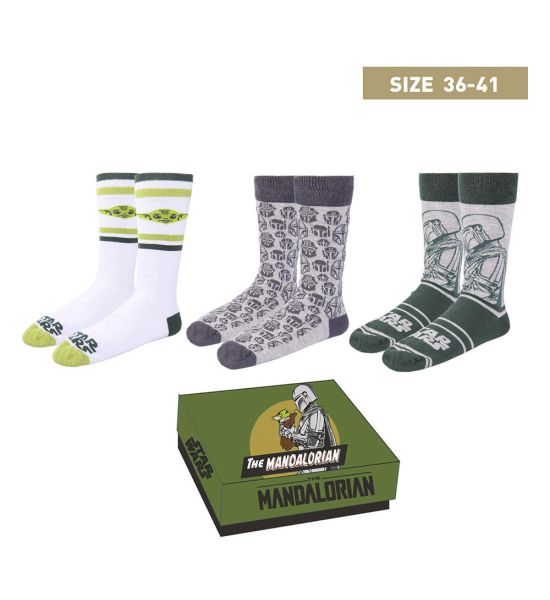 Star Wars: The Mandalorian Socks 3-Pack (36-41) Preorder