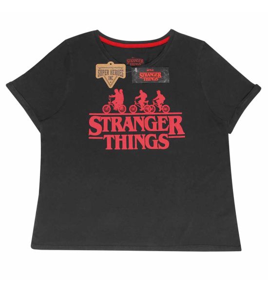 Stranger Things: Bike Cropped Womens T-Shirt