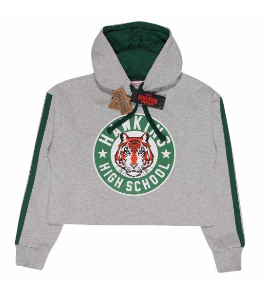 Stranger Things: Hawkins Badge Cropped Hoodie