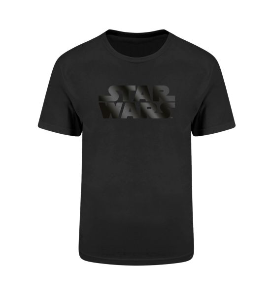 Star Wars: Black On Black Logo T-Shirt