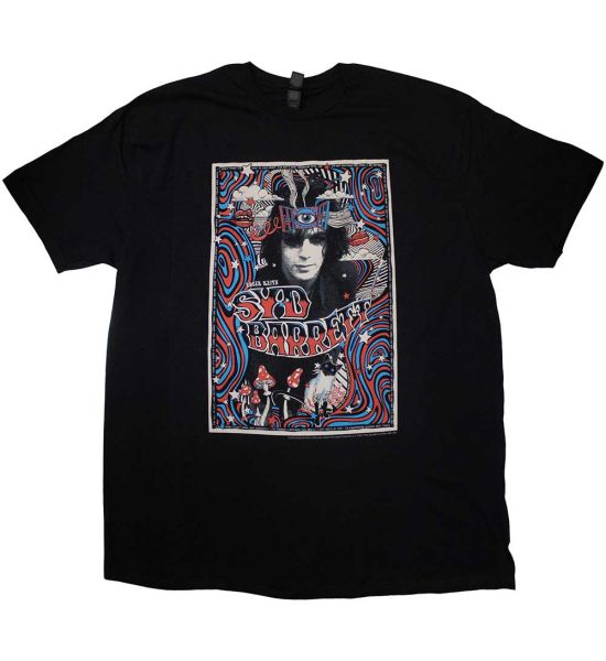 Syd Barrett: Melty Poster - Black T-Shirt