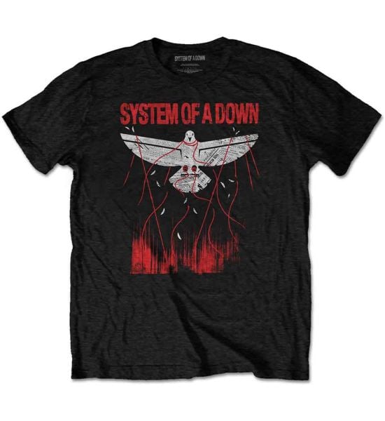 System Of A Down: Dove Overcome - Black T-Shirt