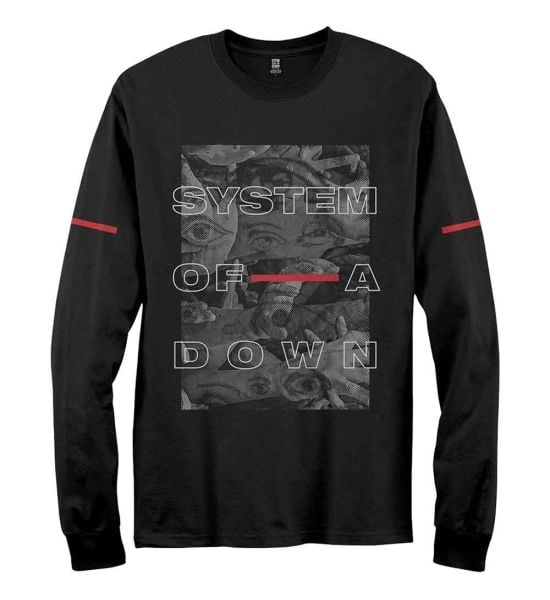 System Of A Down: Eye Collage - Black T-Shirt