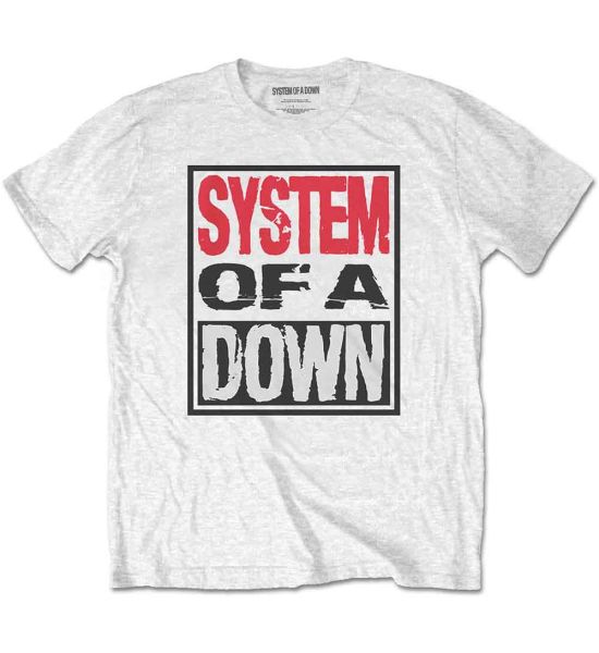 System Of A Down: Triple Stack Box - White T-Shirt