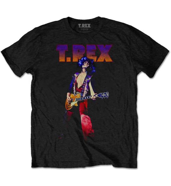 T-Rex: Rockin' - Black T-Shirt