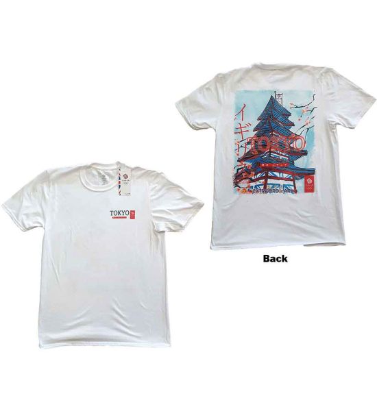 Team GB: Pagoda (Back Print) - White T-Shirt