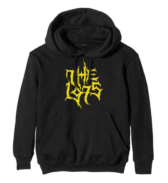 The 1975: Gold Logo - Black Pullover Hoodie