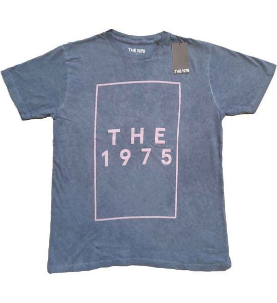 The 1975: I Like It Logo (Dip Dye, Dye Wash) - Denim Blue T-Shirt