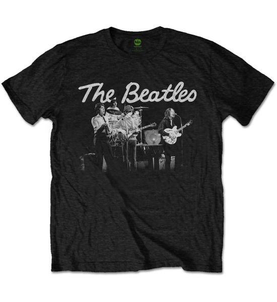 The Beatles: 1968 Live Photo - Black T-Shirt