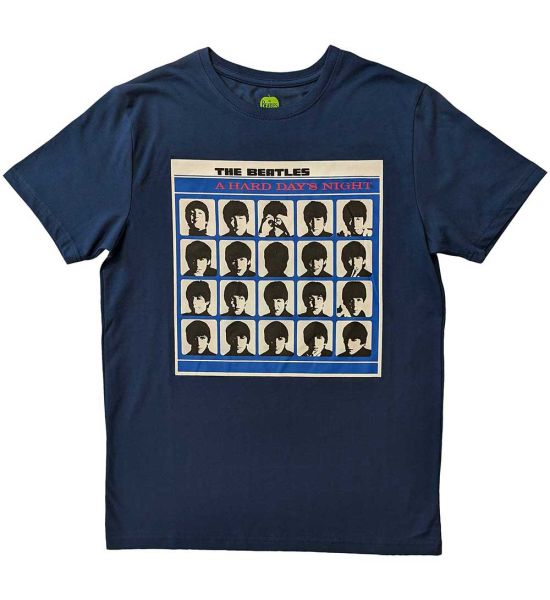 The Beatles: A Hard Day's Night Album Cover - Denim Blue T-Shirt