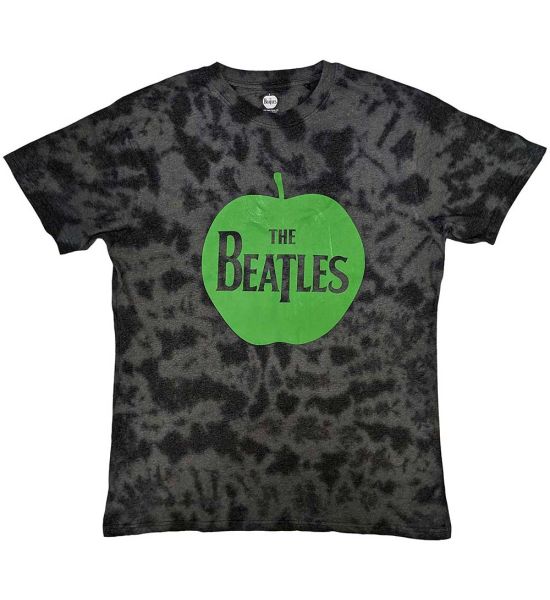 The Beatles: Apple (Dye Wash) - Grey T-Shirt