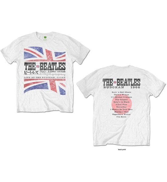 The Beatles: Budokan Set List (Back Print) - White T-Shirt