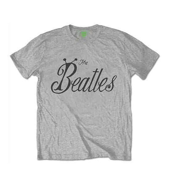 The Beatles: Bug Logo - Grey T-Shirt