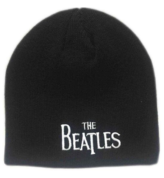 The Beatles: Drop T Logo - Black Beanie Hat