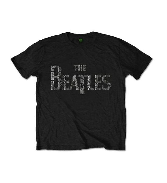 The Beatles: Drop T Songs - Black T-Shirt