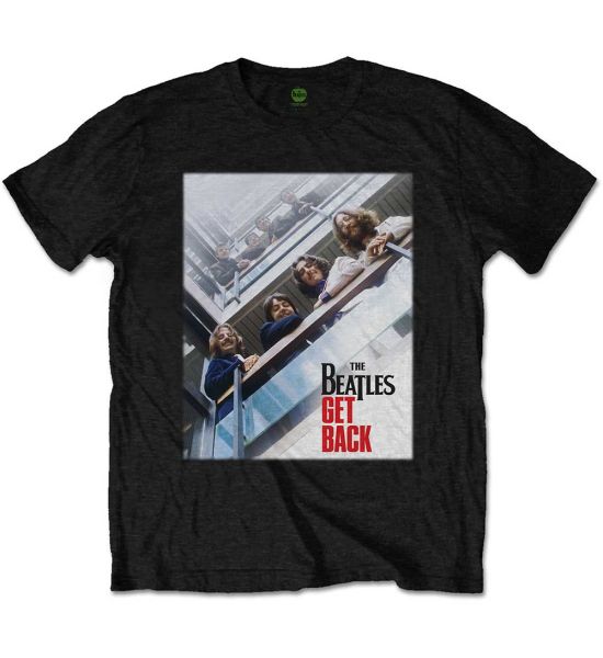 The Beatles: Get Back Poster - Black T-Shirt