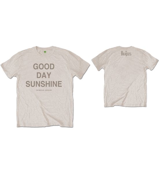 The Beatles: Good Day Sunshine (Back Print) - Sand T-Shirt