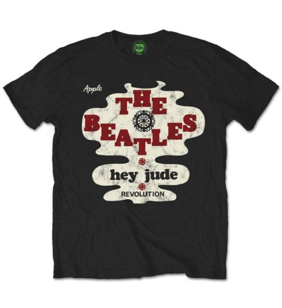 The Beatles: Hey Jude/Revolution - Black T-Shirt