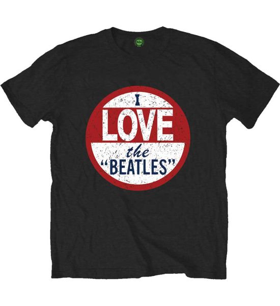 The Beatles: I love The Beatles - Black T-Shirt