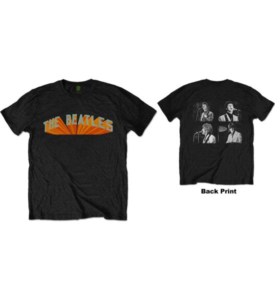 The Beatles: Live in Japan (Back Print) - Black T-Shirt