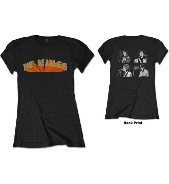 The Beatles: Live in Japan (Back Print) - Ladies Black T-Shirt